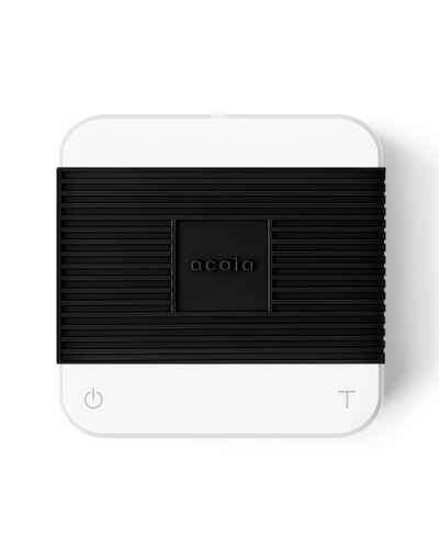 Balanza Acaia Pearl Blanco con alfombrilla silicona