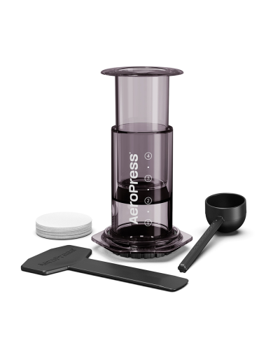 Cafetera AeroPress Clear- Negro completo