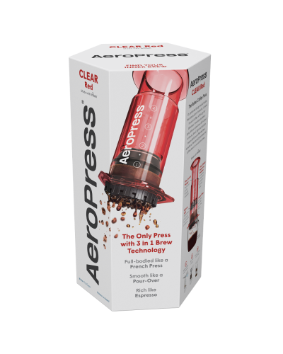AeroPress Clear-Rojo-Caja