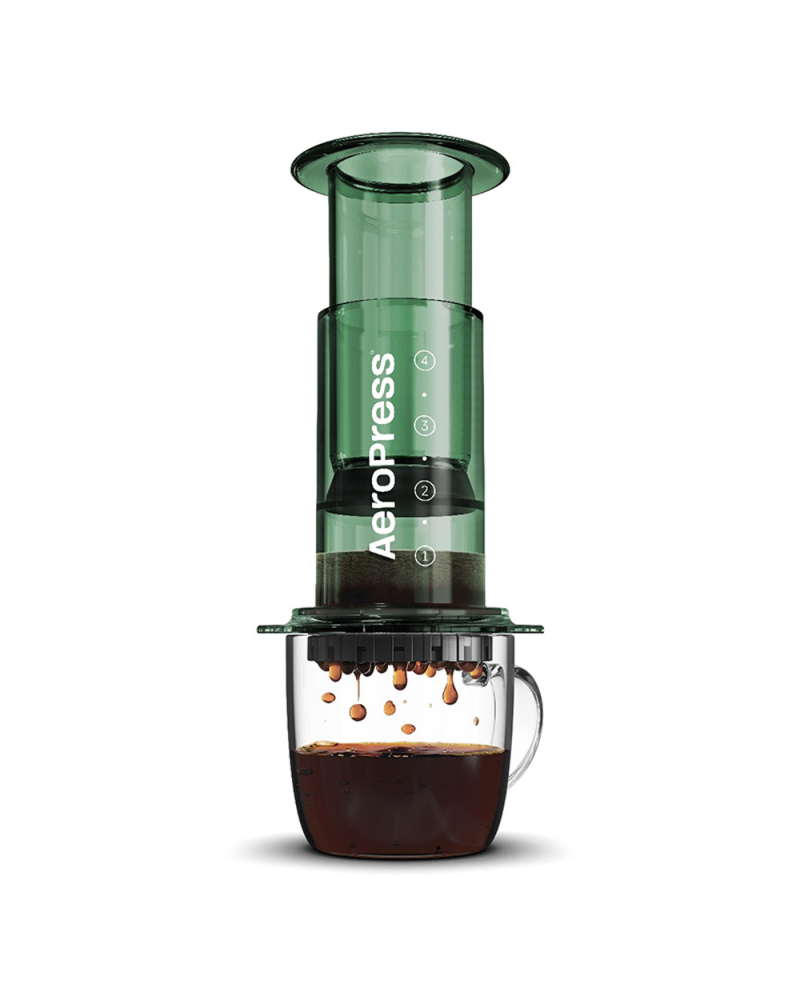 Cafetera AeroPress Clear-Verde
