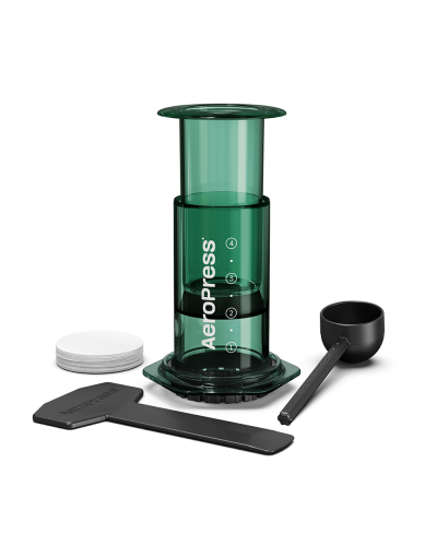 Cafetera AeroPress Clear-Verde Completo