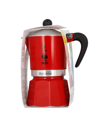 Bialetti Rainbow 3 Cups Red-sleeve box