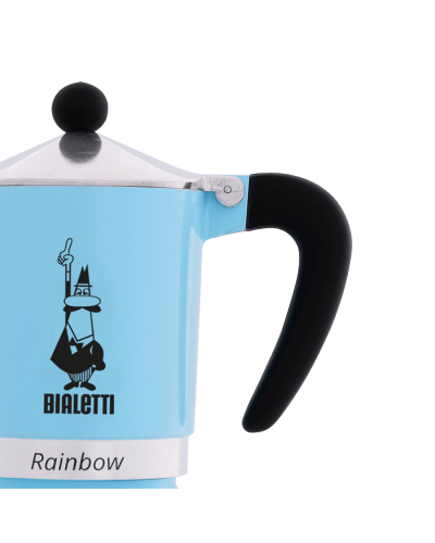 Bialetti Rainbow 3 Cups Light Blue-handle