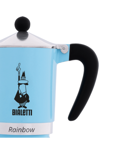 Bialetti Rainbow 6 Cups Light Blue-handle