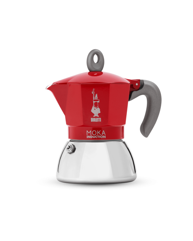 Bialetti Moka Inducción 2 Tazas Roja
