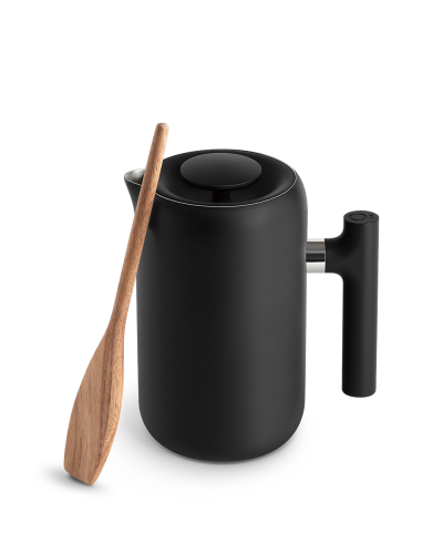 Fellow Prensa Francesa Clara Negro Mate con pala