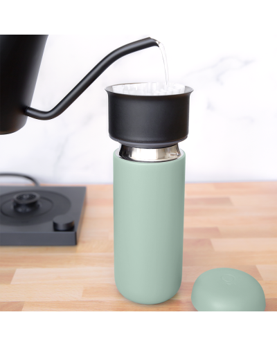 Fellow Carter Move Mug 12oz Mint Chip with X Dripper