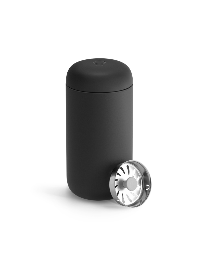 Fellow Carter Move Mug 12oz Matte Black with splash guard