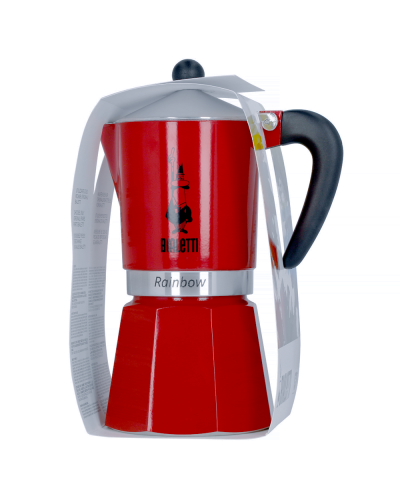 Bialetti Rainbow 6 Cups Red Sleeve box