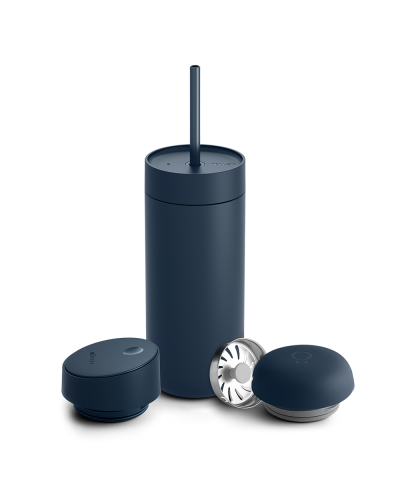 Fellow Carter Sistema Tapas 3 en 1 16oz Azul Piedra (Move, Cold, Slide)