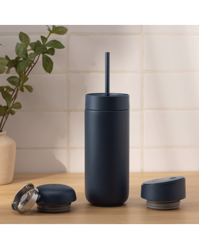 Fellow Carter Bundle Move (3 In1)16oz Stone Blue Straw Lid