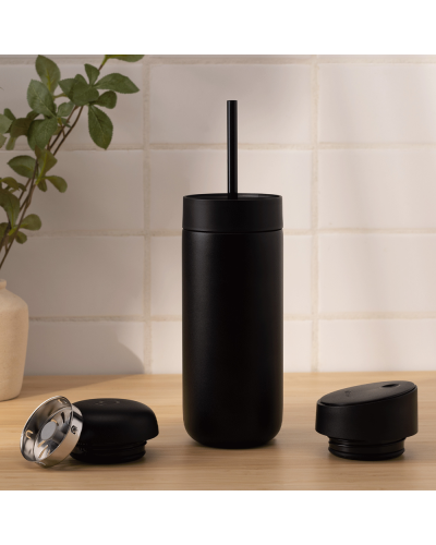 Fellow Carter Bundle Move (3 In 1)16oz Matte Black Straw Lid