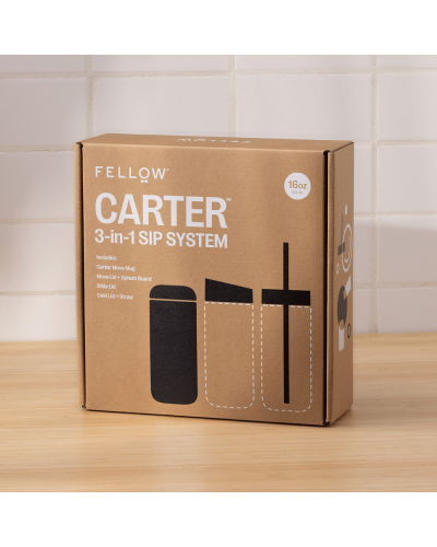 Fellow Carter Bundle Move (3 In 1) 16oz Negro Mate Caja
