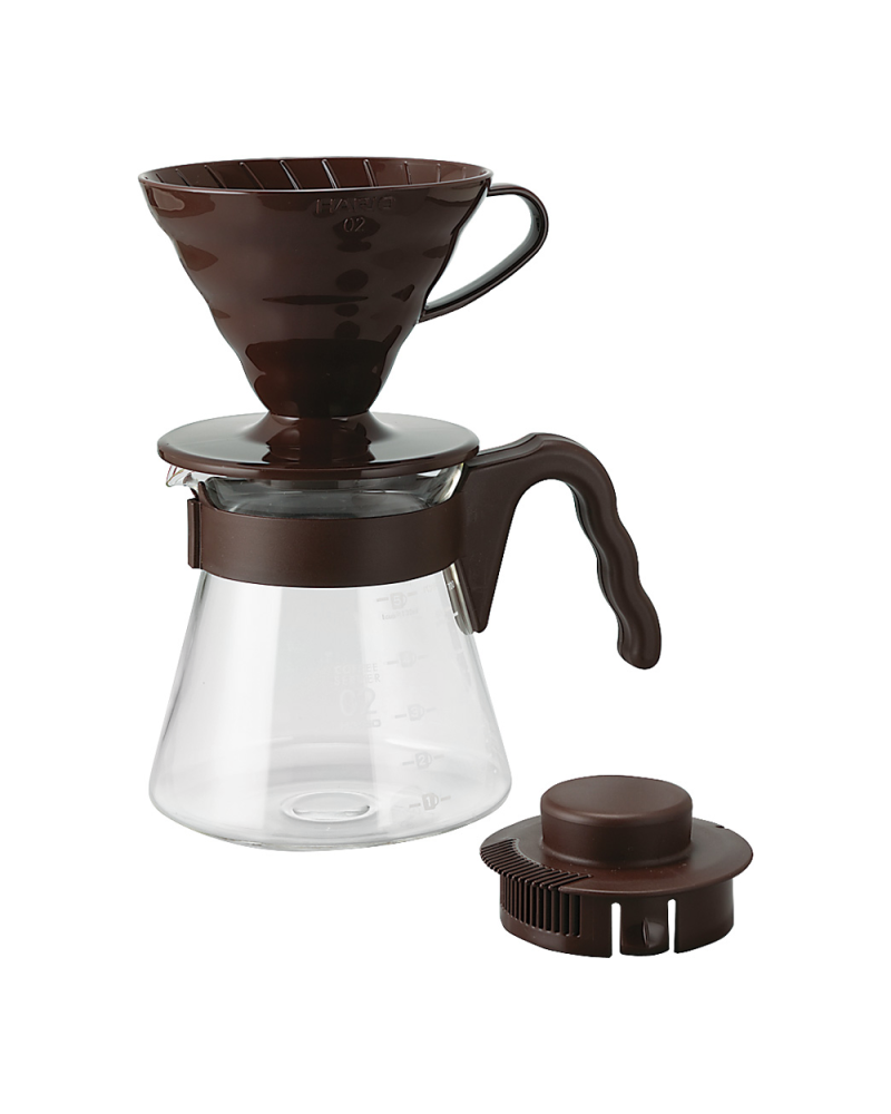 Hario V60 Coffee Server 02 Set Brown