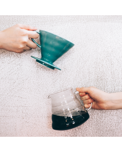 Hario V60 Ceramic Dripper 02 Turquoise