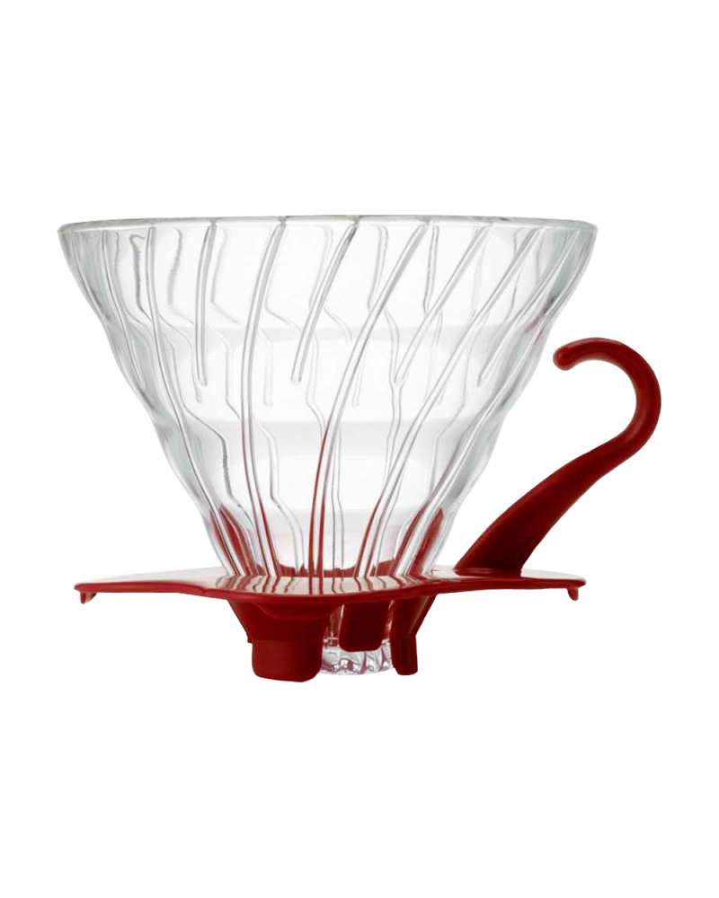 Hario V60 Dripper Cristal 02- Rojo