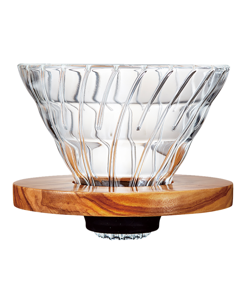 Hario V60 Dripper Cristal 02-Madera