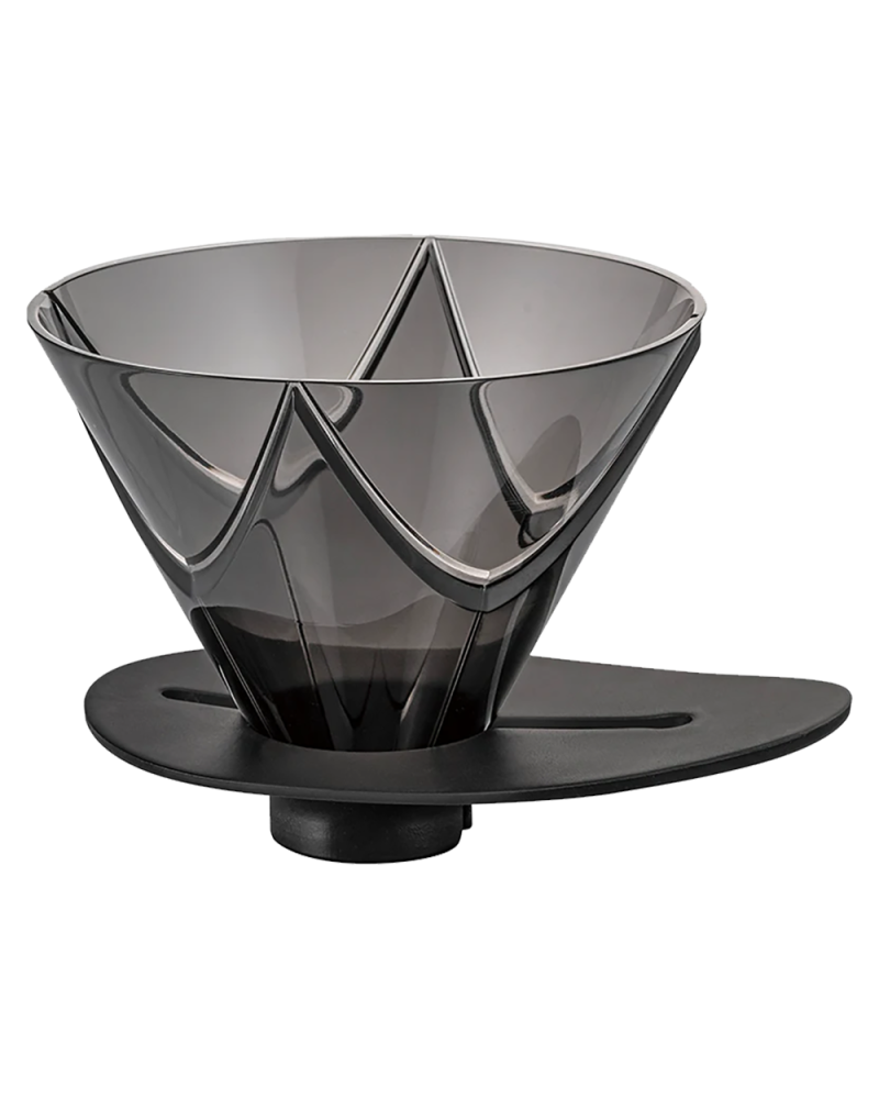 Hario V60 One Pour Dripper Mugen- Transparente Negro