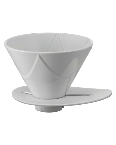 Hario V60 One Pour Dripper Mugen - Cerámica Blanca