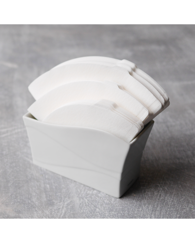 Hario V60 Coffee Paper Filter 01 White (100 Pcs) table