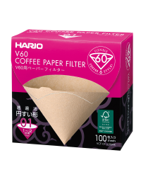 Hario V60 Coffee Paper Filter 01 Natural (100 Pcs) Box