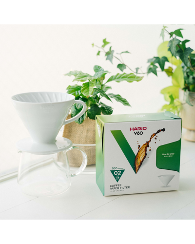 Hario V60 Coffee Paper Filter 02 White (100 Pcs) Lifestyle