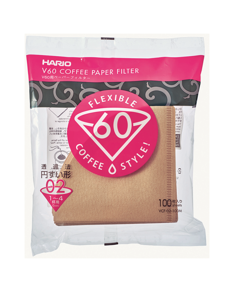 Hario V60 Filtro Papel 02 Natural (100uds.) - Bolsa