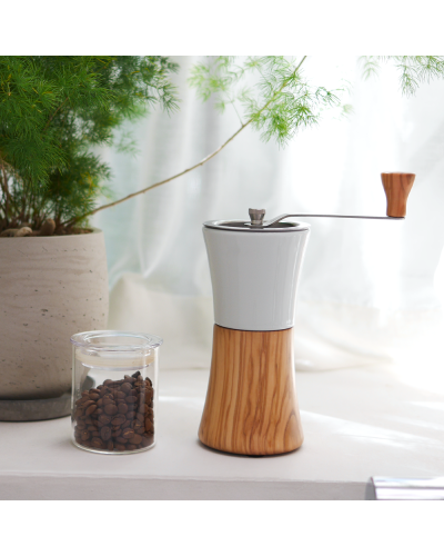 Hario Coffee Mill Olive Wood lifestyle