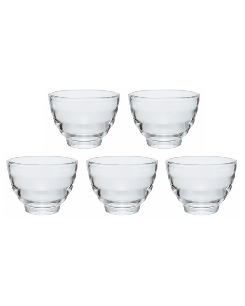 Hario Set de Tazas de Cristal Yunomi (5uds)