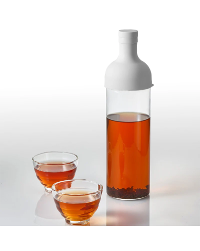 Hario Set Botella con Filtro Cold Brew Cristal con Vasos - Blanco Lifestyle