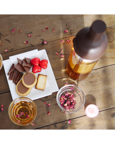 Hario Botella con Filtro 650ml - Marrón desde arriba