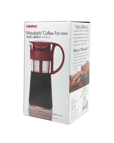 Hario Mizudashi Jarra de Café Cold Brew 600ml - Rojo caja