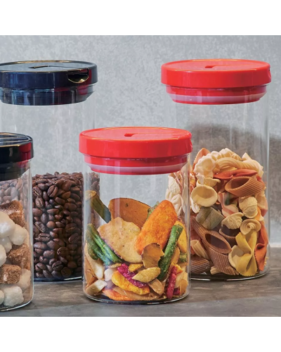 Hario Coffee Canister 300 Red (1L) lifestyle