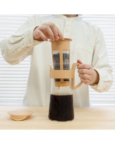Hario Mizudashi Cold Brew Coffee Pot 600ml Beige filter