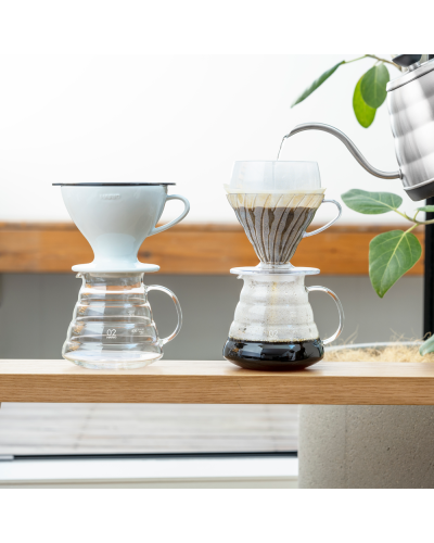 Hario V60 Jarra de Café Cristal 360 lifestyle
