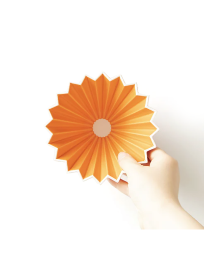 Origami Ceramic Dripper M Orange from above