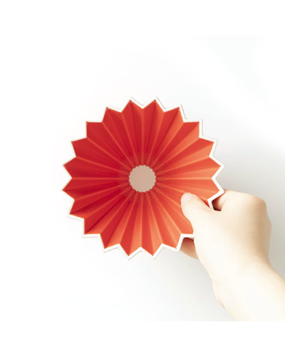 Origami Dripper Cerámica M Rojo