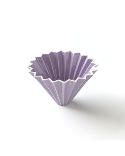 Origami Dripper Cerámica M Lila de lado