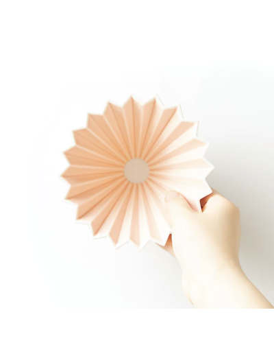 Origami Dripper Cerámica M Rosa desde arriba