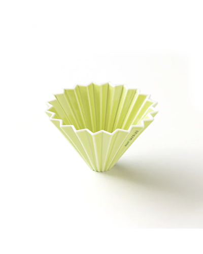 Origami Ceramic Dripper M Green side view