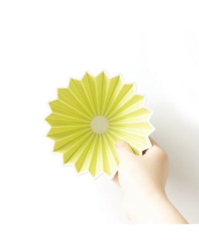 Origami Ceramic Dripper M Green from above