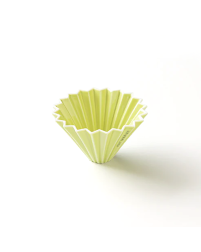 Origami Dripper Cerámica S Verde de lado