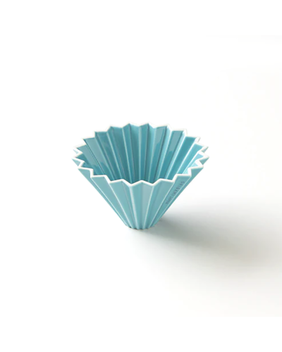 Origami Ceramic Dripper S Turquoise side view