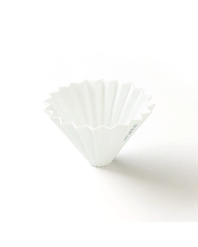Origami Dripper Cerámica M Blanco de lado