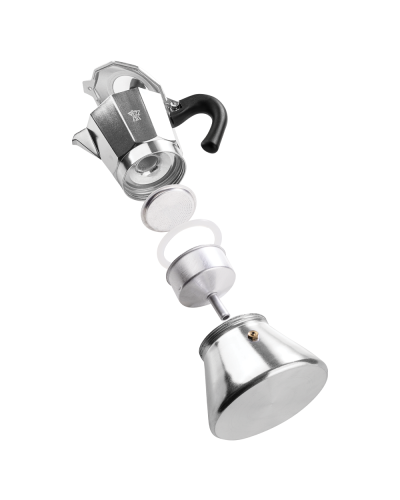 Pezzetti Moka Belleexpress Induction 6 Cups Stainless Steel parts