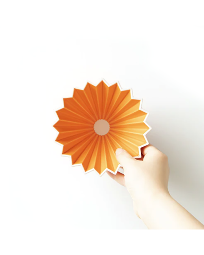 Origami Ceramic Dripper S Orange from above