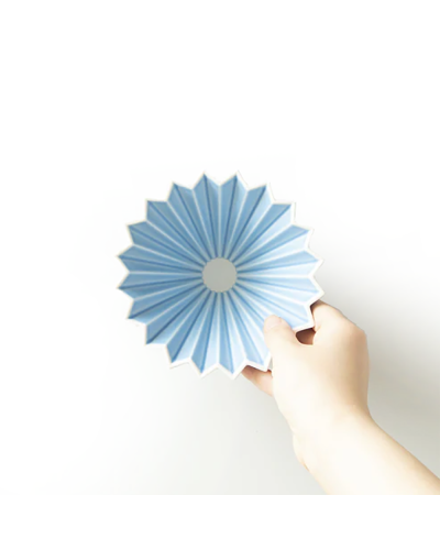 Origami Dripper Cerámica S Azul Mate-desde arriba