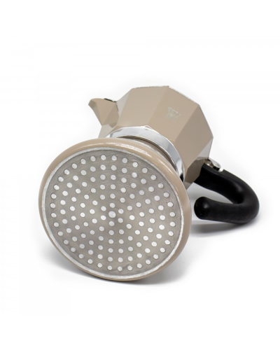 Pezzetti  Bellexpress Inducción 6 Tazas Gris desde abajo