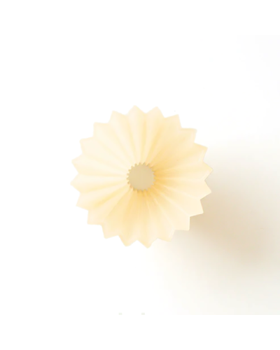 Origami Air Plastic Dripper S Matte Beige from above