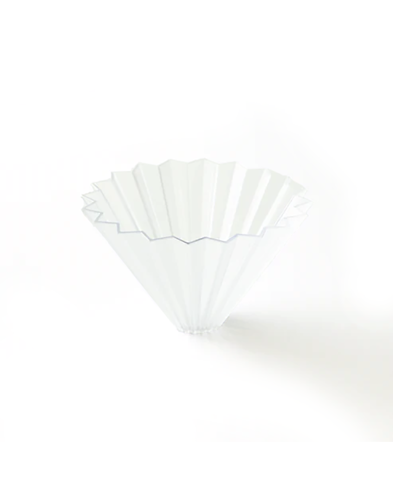 Origami Air Dripper Plástico M Transparente de lado